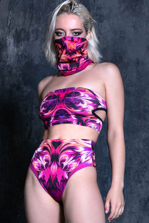 Burning Flower Neck Gaiter Hot on Sale - Image 3