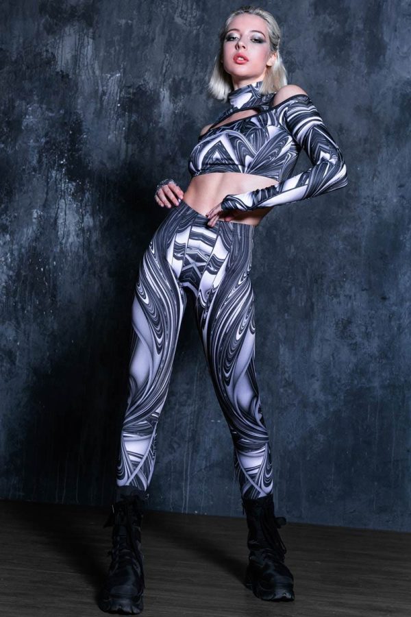 Liquid Steel Leggings Hot on Sale - Image 4