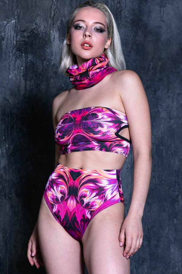 Burning Flower Neck Gaiter Hot on Sale - Image 4