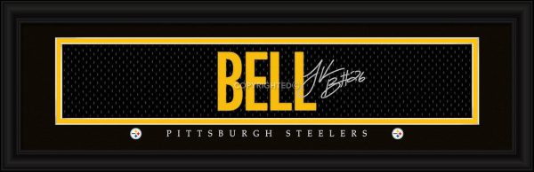 Pittsburgh Steelers Le Veon Bell Print Signature 8 x24  For Sale