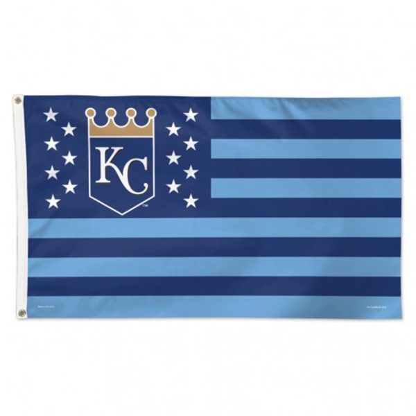 Kansas City Royals Flag 3x5 Deluxe Style Stars and Stripes Design For Discount