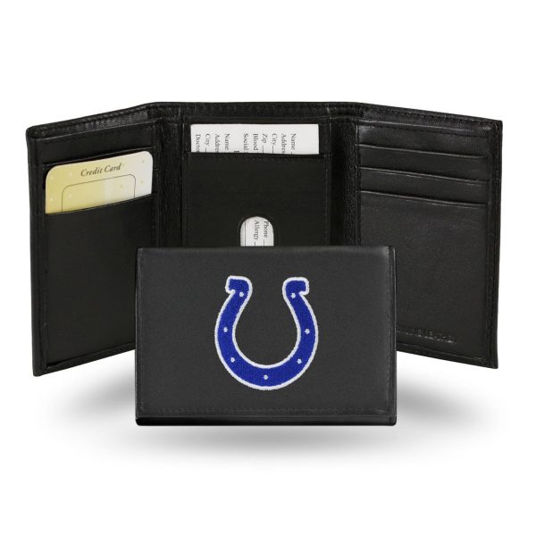 Indianapolis Colts Wallet Trifold Leather Embroidered Online