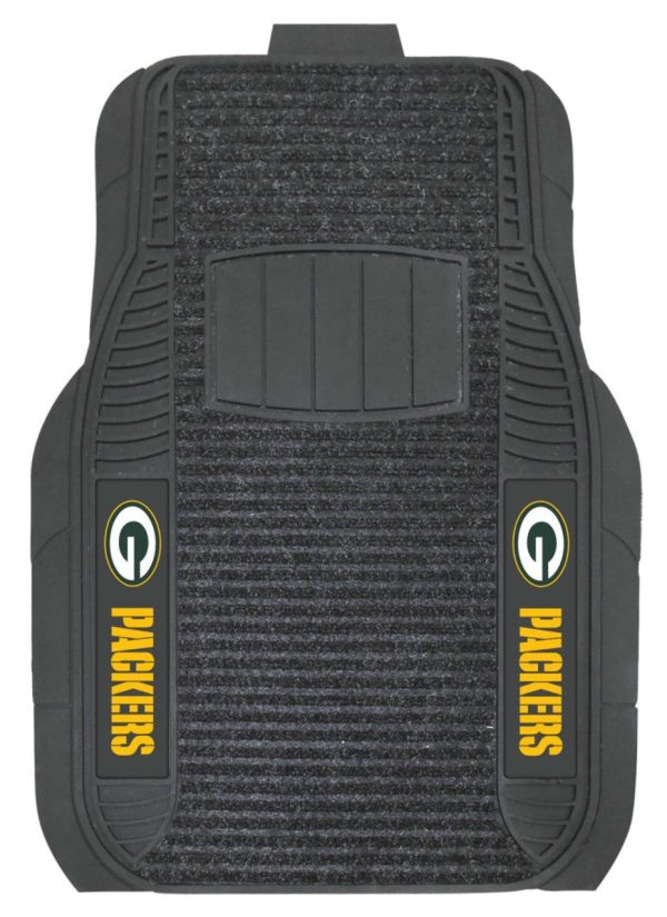 Green Bay Packers s Car Mats Deluxe Set For Discount