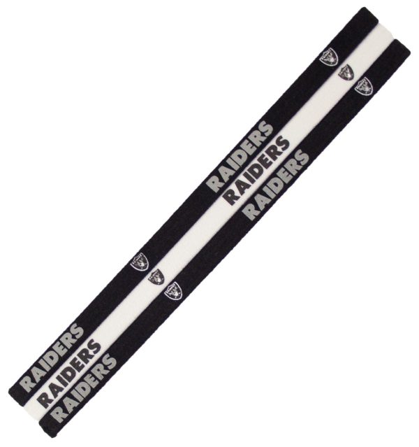 Las Vegas Raiders Headbands Elastic Special Order Online Sale
