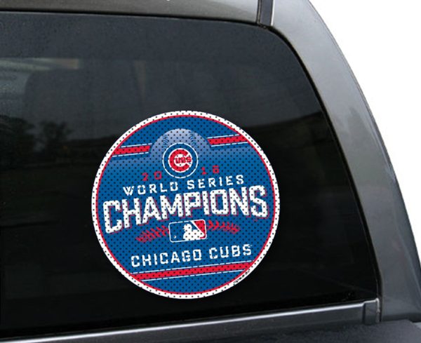 Chicago Cubs Window Film 12 Inch 2016 World Series Champs Design CO Fashion