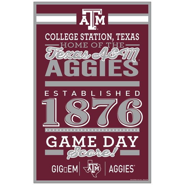Texas A&M Aggies Sign Fashion