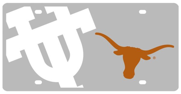 Texas Longhorns License Plate Acrylic Mega Style Online now