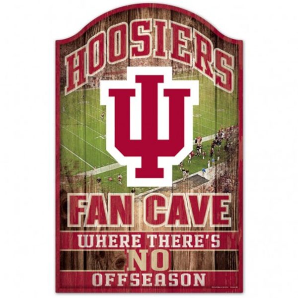 Indiana Hoosiers Sign 11x17 Wood Fan Cave Design Hot on Sale