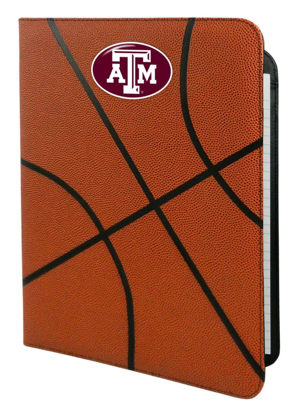 Texas A&M Aggies Classic Basketball Portfolio 8.5 in x 11 in Sale