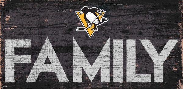 Pittsburgh Penguins Sign Wood 12x6 Family Design Special Order Online Hot Sale