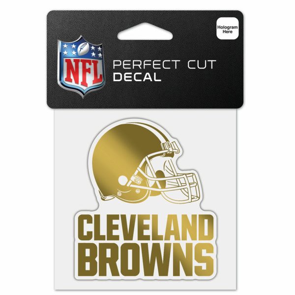 Cleveland Browns Decal 4x4 Perfect Cut For Cheap - Image 2