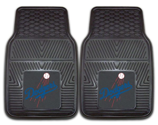 Los Angeles Dodgers Heavy Duty 2 Piece Vinyl Car Mats Online Sale