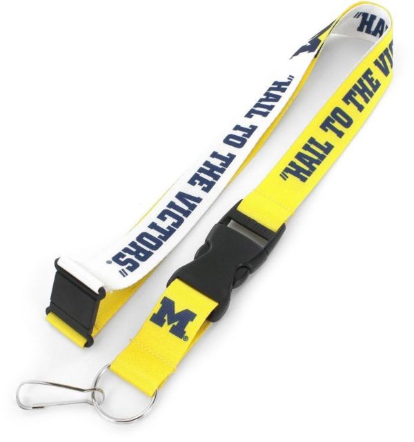 Michigan Wolverines Lanyard Breakaway Style Slogan Design Cheap