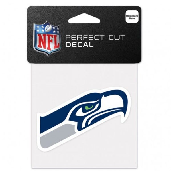 Seattle Seahawks Decal 4x4 Perfect Cut Color Online Sale