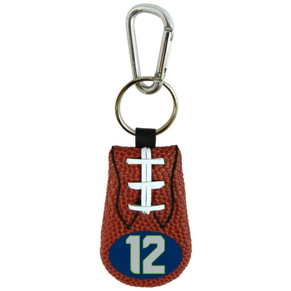 Seattle Seahawks Keychain Classic Football 12th Man Design Hot on Sale